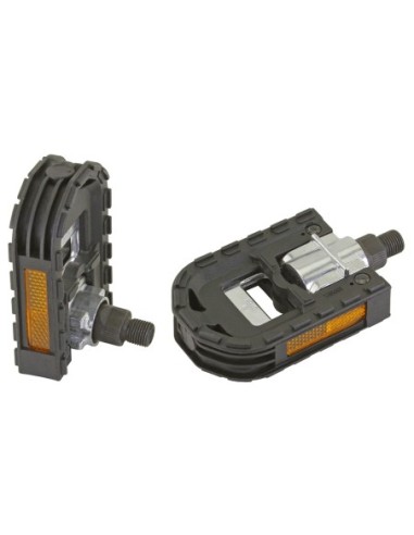 Folden Pedals 876L 1/2 Black/Silver.